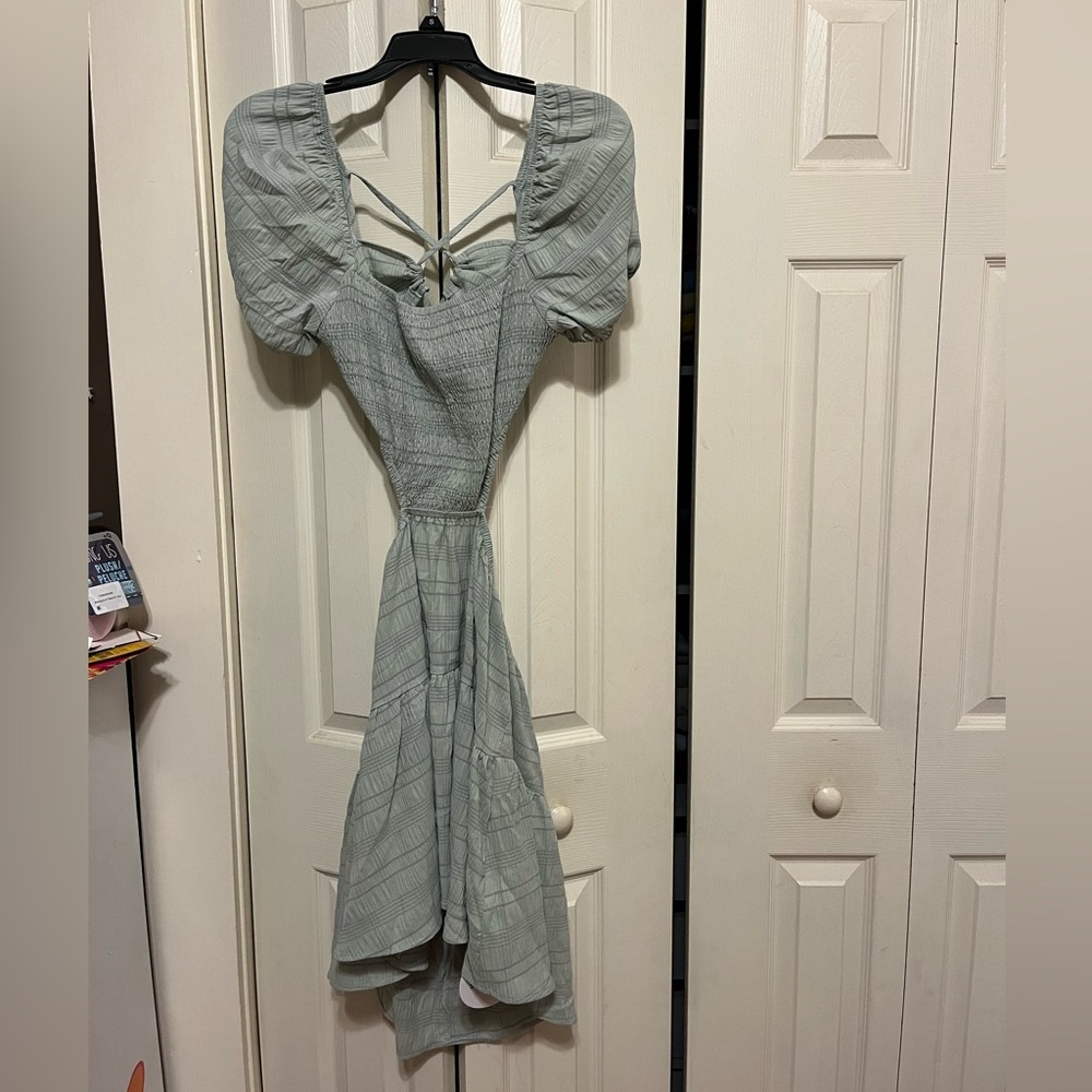 Cut out open back boutique dress